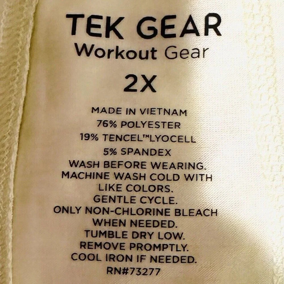 NWT TEK GEAR Women Sleeveless Athletic Leisure Flowy Wide Armhole Muscle Tank 2X - Picture 10 of 10